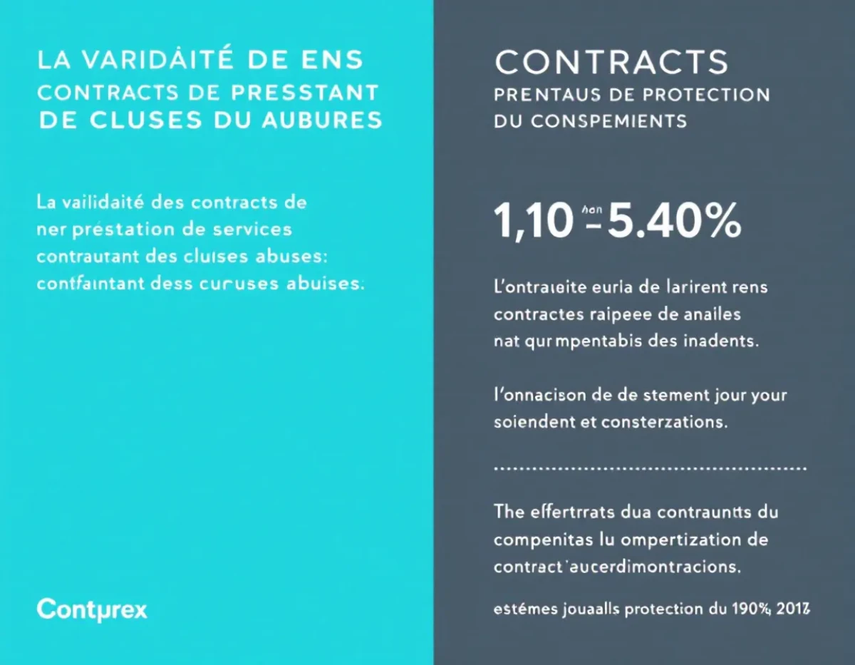 La validité des contrats de prestation de services comportant des clauses abusives : enjeux juridiques et protection du consommateur